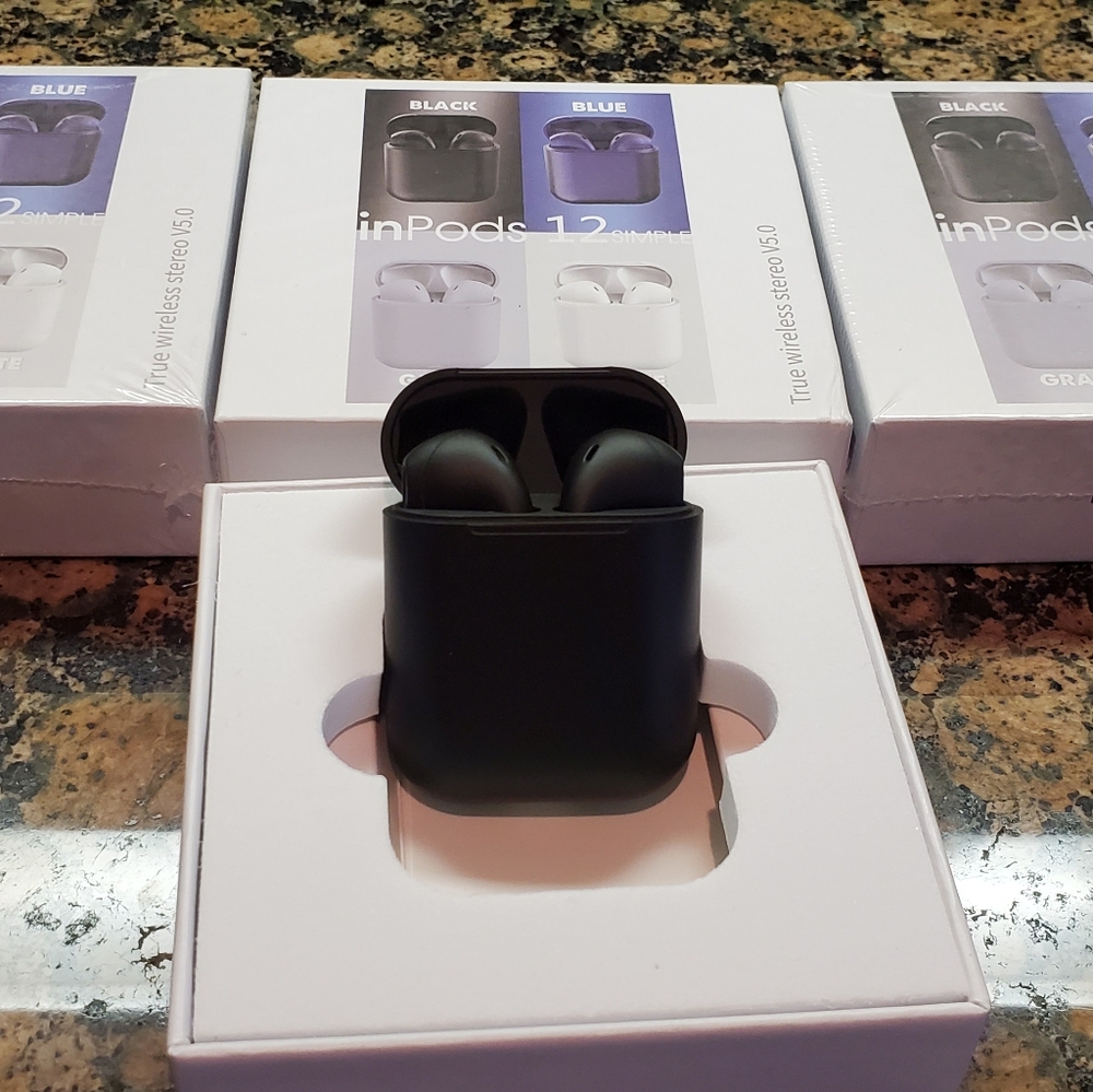 Black Inpod TWS i12 earphone